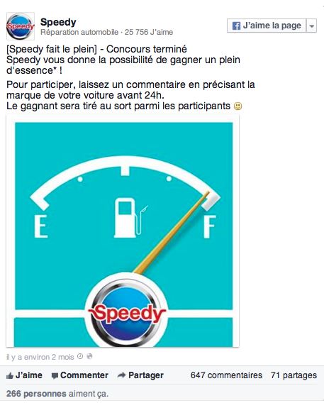 jeu facebook Tirage au sort 