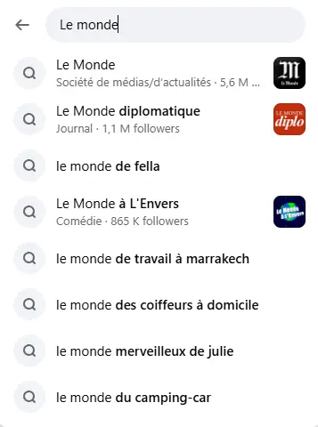 Le monde page certifiée Facebook