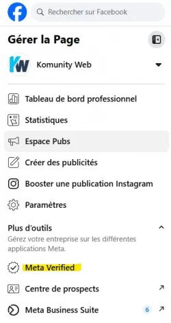 Meta verified